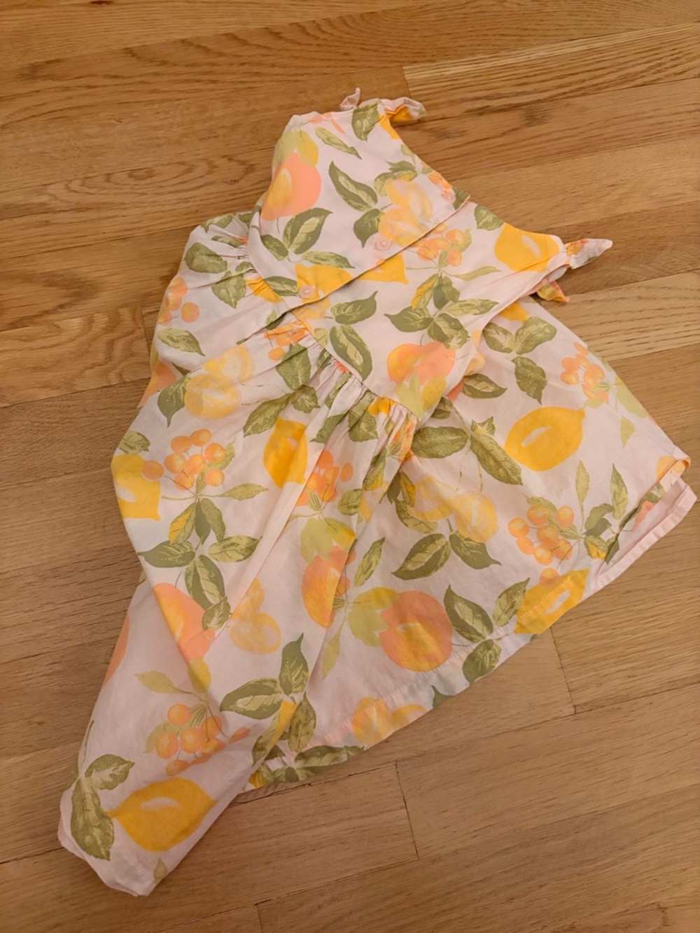OshKosh B'gosh Pink Sundress with Yellow Lemon Print - Picture 2 of 4